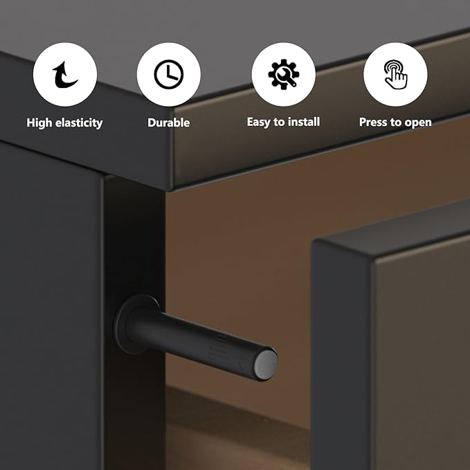 10 Pcs Magnetic Push Latches for Cabinet Push to Open Door Latch Soft Quiet - Image 5
