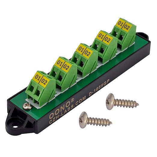 16Amp 300V 2x5 Position Terminal Block Distribution Module. OONO D-1655GP by OONO
