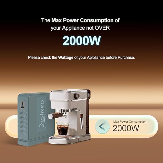 BESTRANS 2000W Step Up Transformer 110v to 220v Converter, Heavy Duty Voltage - Image 2