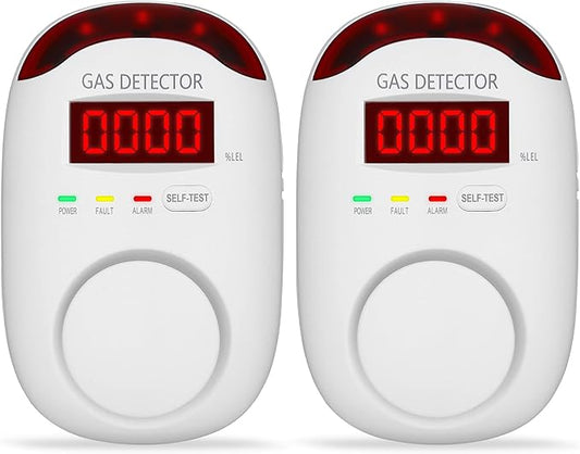 2 Packs Gas Detector & Alarm by ProductCategory
