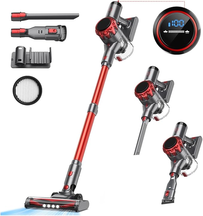 UML0 S3P Cordless Vacuum Cleaner, 45kPa Powerful Suction Vacuum Cleaners by UML0