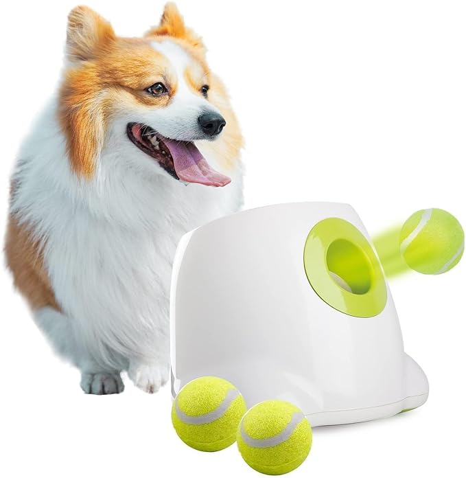 ALL FOR PAWS Automatic Ball Launcher for Dogs Interactive Puppy Pet Ball Indoor by Home