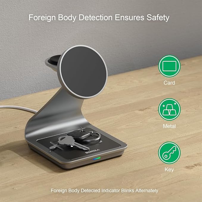 Bonola Wireless Charger for Samsung: Magnetic 3 in 1 Wireless Charging Station - Image 8
