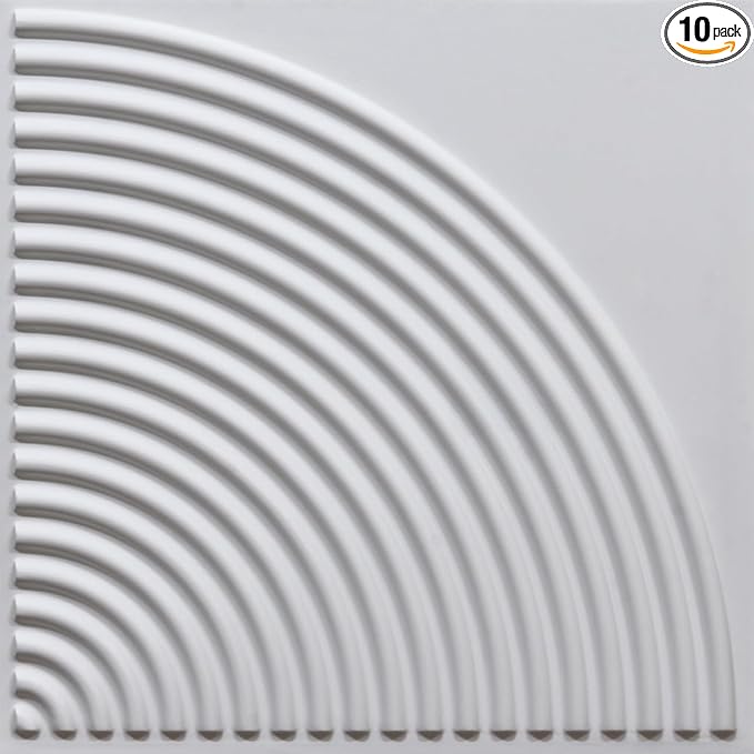 From Plain To Beautiful In Hours 9002 Arc Swell PVC 12 in x 12 in Peel and by DecorativeCeilingTiles