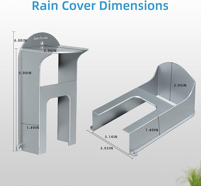 dgyezhao Doorbell Plastic Rain Cover, Large Accessories Cover Weatherproof Anti - Image 3
