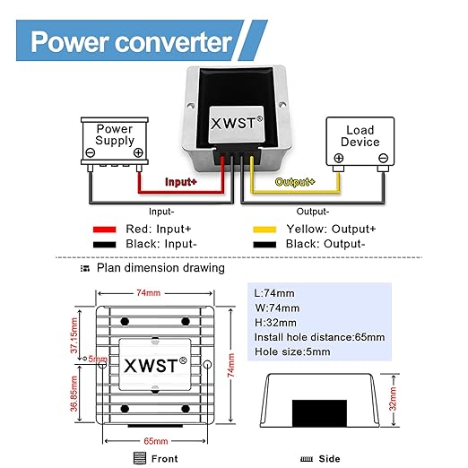 DC DC Stabilizer 9V-36V to 24V Boost Buck Converter Power Supply 5A 120W - Image 4