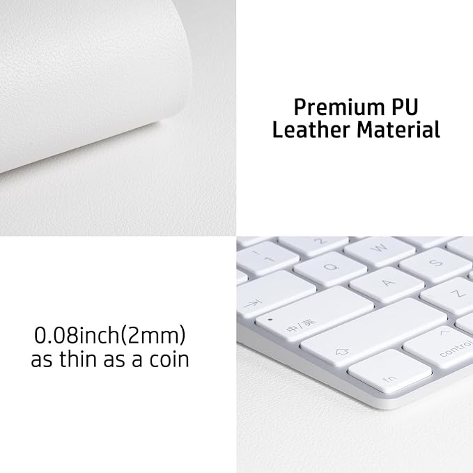 Aothia Leather Desk Pad Protector, Mouse Pad, Office Desk Mat, Non-Slip PU - Image 8
