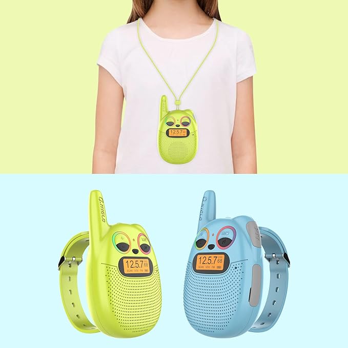 Qniglo Walkie Talkies for Kids Rechargeable 2 Pack, Christmas Birthday Gifts - Image 2