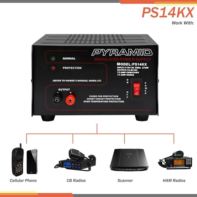 Pyramid Universal Compact Bench Power Supply - 12 Amp Linear Regulated Home Lab - Image 4