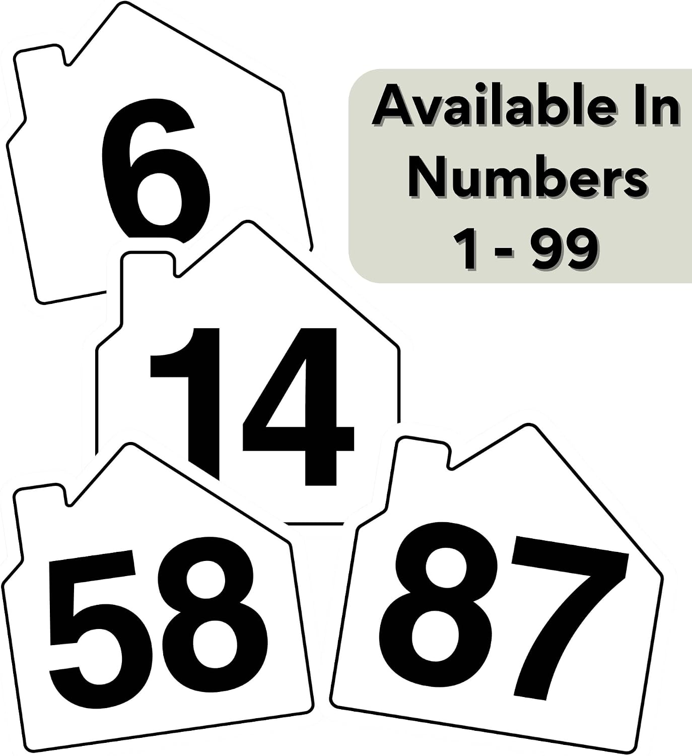 V Safety Number 31 Wheelie Bin Sticker – House Numbers Design Bin Stickers Numbers 1–99 – 150mm x 150mm Durable Waterproof Vinyl Labels for Wheelie Bins – Outdoor House Number Sticker