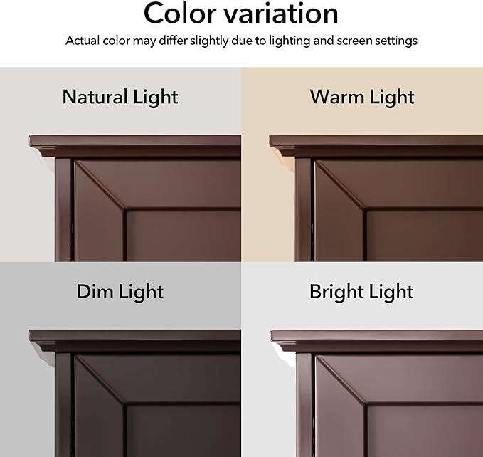 Bathroom Wall Cabinet Expresso Over Toilet Storage - Image 4