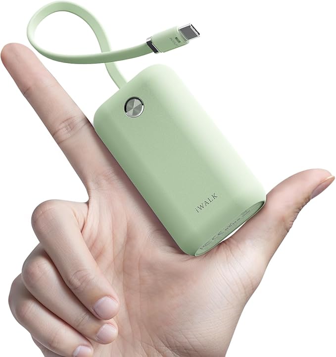 iWALK Mini Portable Charger 10, 22.5W USB-C Fast Charging Power Bank by iWALK