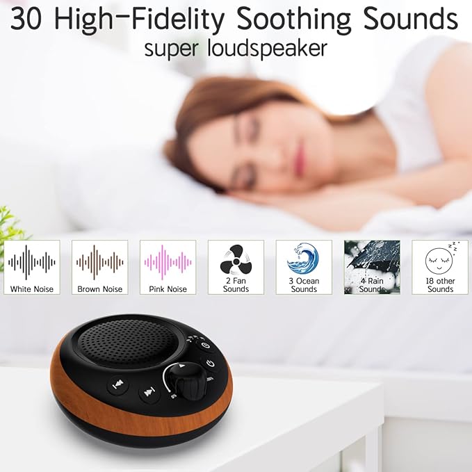 Brown Noise Sound Machine White Noise Machine Nonstop 30 Soothing Sounds Sound - Image 2