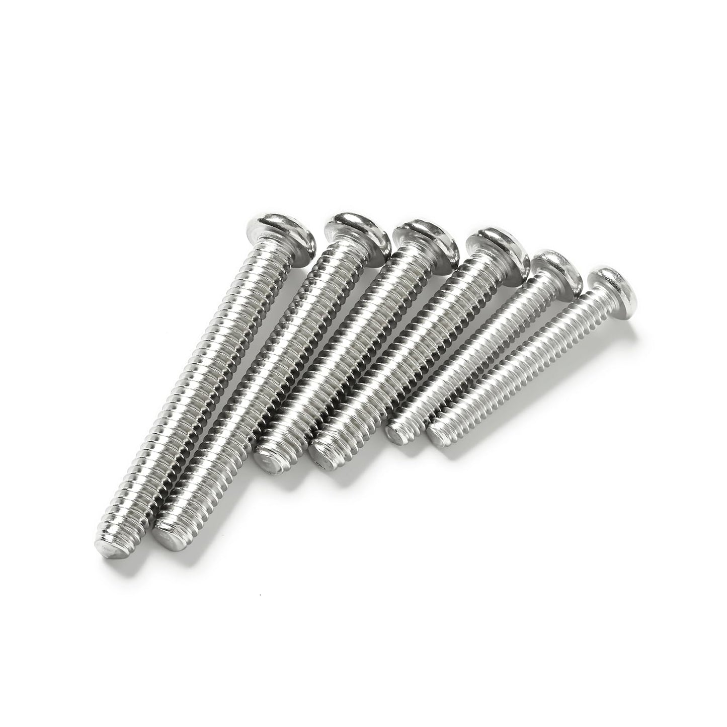 #4-40 x 1'' (50 Pack) Pan Head Machine Screws Phillips Drive Machine Screws, 304 Stainless Steel 18-8, Bright Finish, Fully Threaded,for Furniture Repairs and 3D Printer