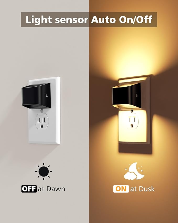 VOLISUN Night Lights Plug into Wall, 2 Pack Up and Down LED Night Light - Image 3