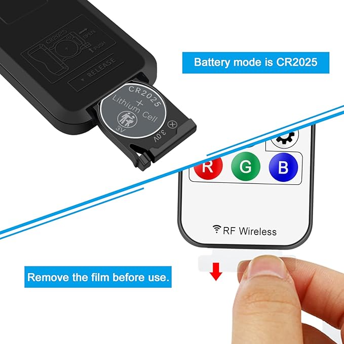 RGBZONE RF 3-PIN LED Controller, RF Wireless Remote Control, DC 5V/12V/24V Mini - Image 3