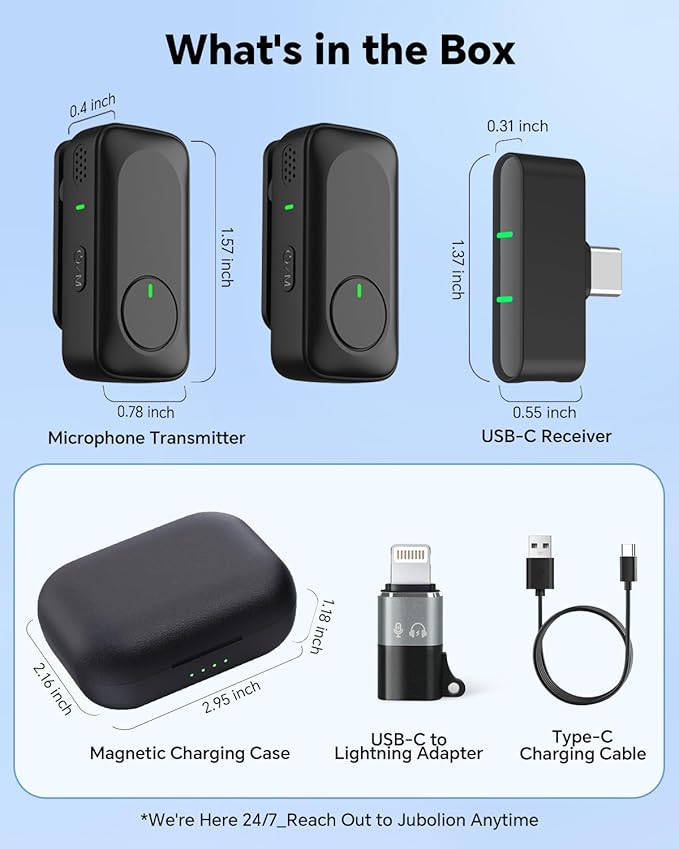 Jubolion Wireless Lavalier Microphone - Image 9