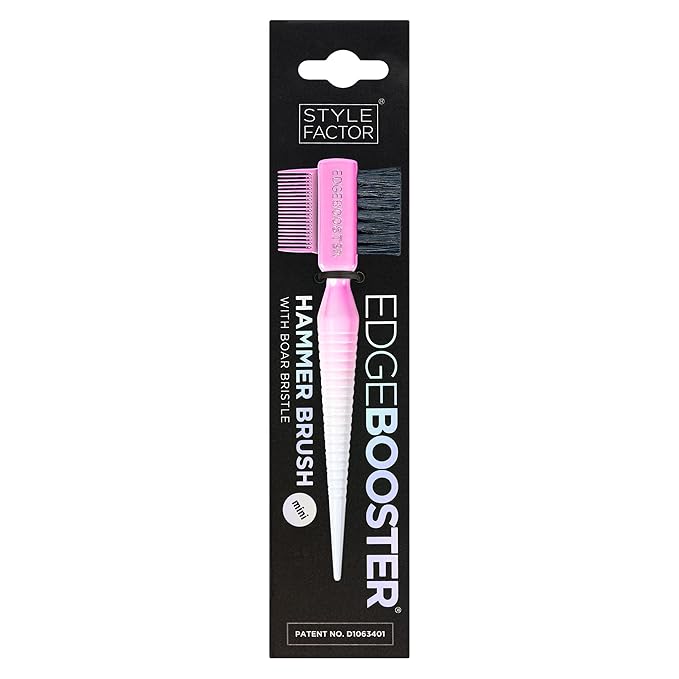 STYLE FACTOR EDGE BOOSTER® Mini Hammer Brush Travel Size | Baby Hair Brush & - Image 2