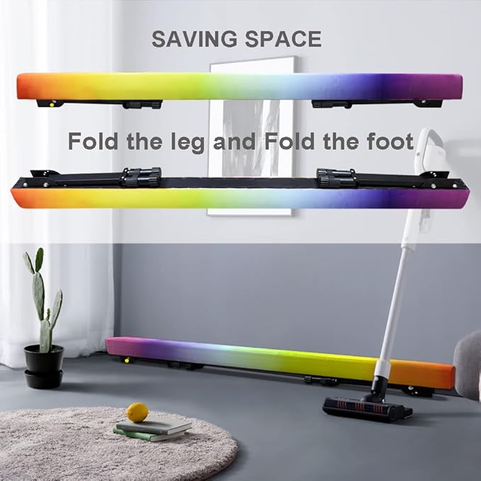 Adjustable&Foldable Gymnastics Balance Beam, 6FT/8ft High-Low Level Floor - Image 4