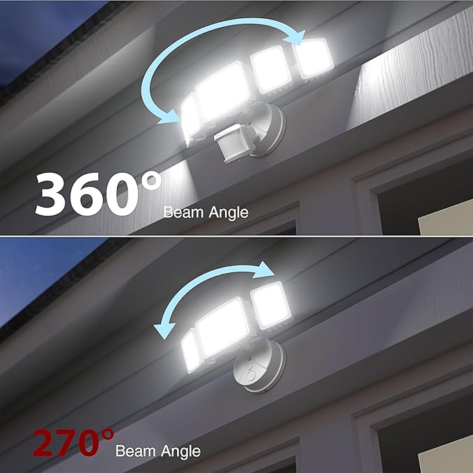 Onforu 120W 12000LM LED Security Lights Motion Sensor Outdoor, Dusk to Dawn - Image 3