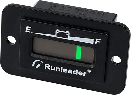 Runleader LED Battery Level Monitor, Charge and Discharge Display- Only Suitable by Runleader
