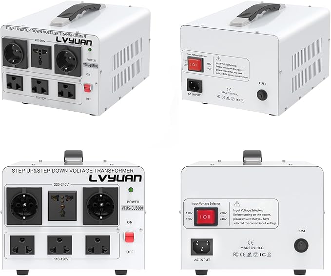 LVYUAN Heavy Duty 5000W Watt Voltage Transformer Converter Step Up/Down - Image 8