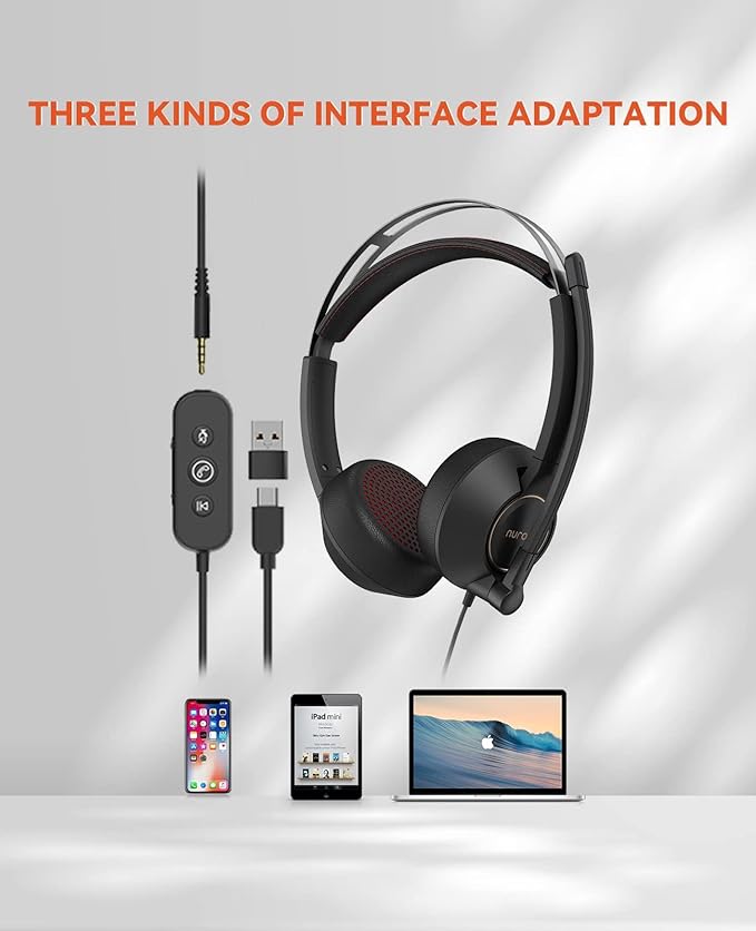 NUROUM HP11SU USB Headset with Microphone - Image 7