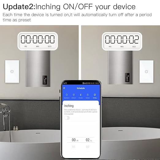 MOES Smart Water Heater Switch, 20A Water Heater Touch Switch Suitable - Image 6