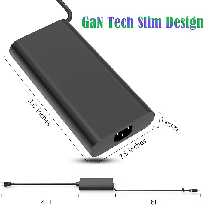 Slim 330W 16.92A 19.5V AC Laptop Charger - Image 3