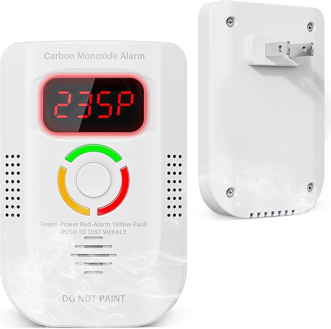 Carbon Monoxide Detectors Plug in, Portable CO Detector by Dellershownow