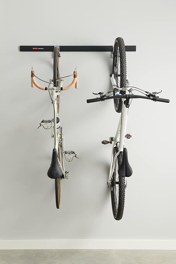 Rubbermaid FastTrack Garage Storage Bike Storage Kit, 3 Piece, All in One Rail - Image 9