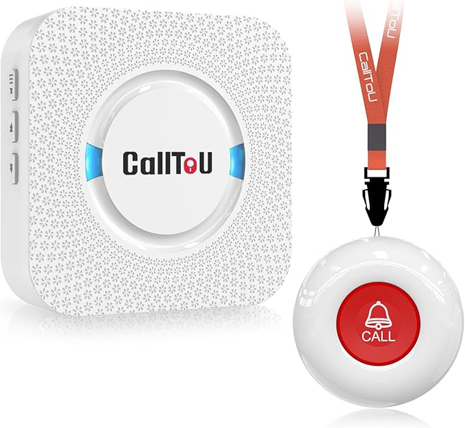 CallToU Caregiver Pager Wireless Call Button Nurse Alert System 500+ Feet by CallToU