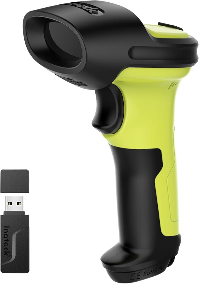 Inateck 2D Barcode Scanner, Wireless Bluetooth QR Code Scanner by Inateck