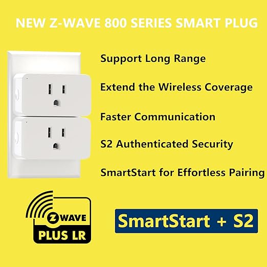 Minoston Z-Wave Plug, 800 Smart Plug, Built-in Repeater Range Extender - Image 2