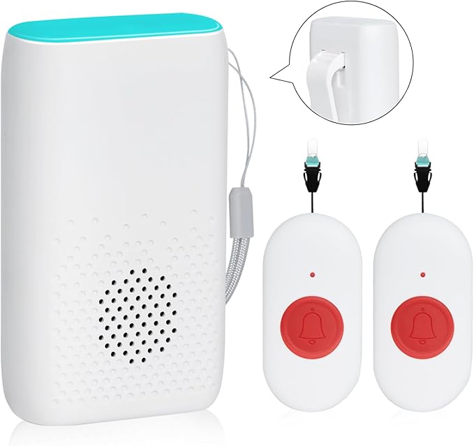 Wireless Caregiver Pager Nurse Alert System SOS Call Button Vibration Pager by MERLRR