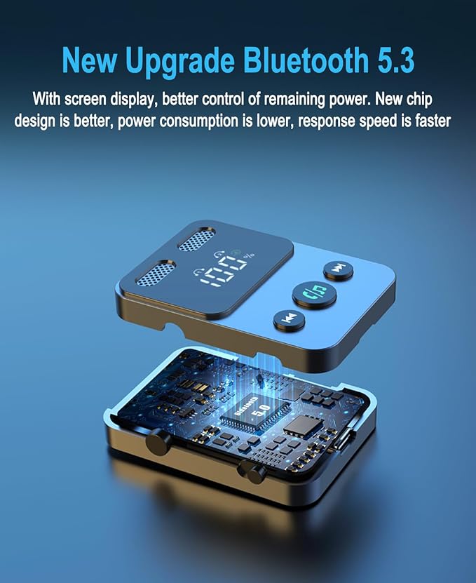 BabbleCom Bluetooth 5.3 Transmitter Receiver, 2-in-1 Adapter - Image 5