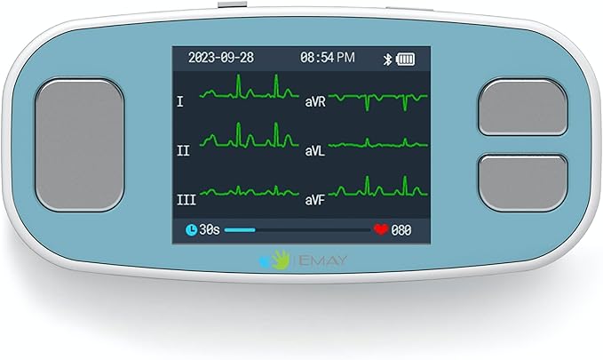 EMAY 6L Portable ECG Monitor | Record ECG and Heart Rate in 6 Channels | by EMAY