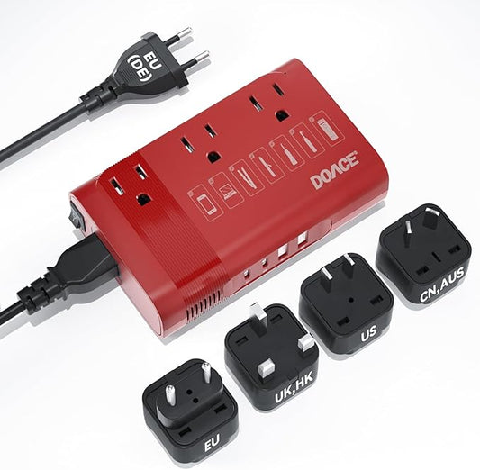 DOACE 350W Voltage Converter, Ai 220V to 110V Converter and 50Hz to 60Hz by DOACE