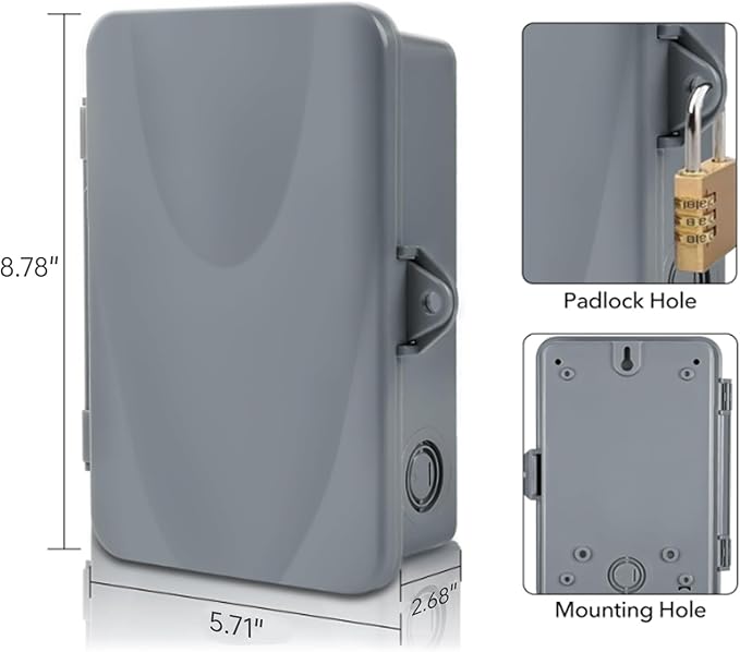 BN-LINK Pool Pump Timer, Outdoor Indoor Smart Wi-Fi Timer Box, 2HP 40A Max - Image 3