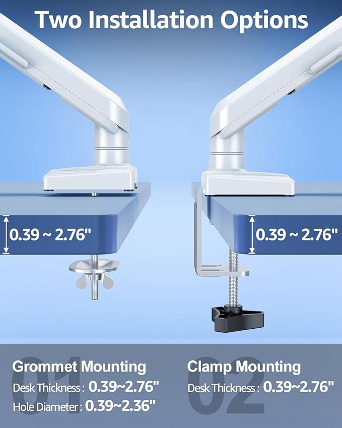 Single Monitor Mount for 32 27 24 22 inch Screen, Monitor Arm Holds 4.4-22 lbs - Image 6