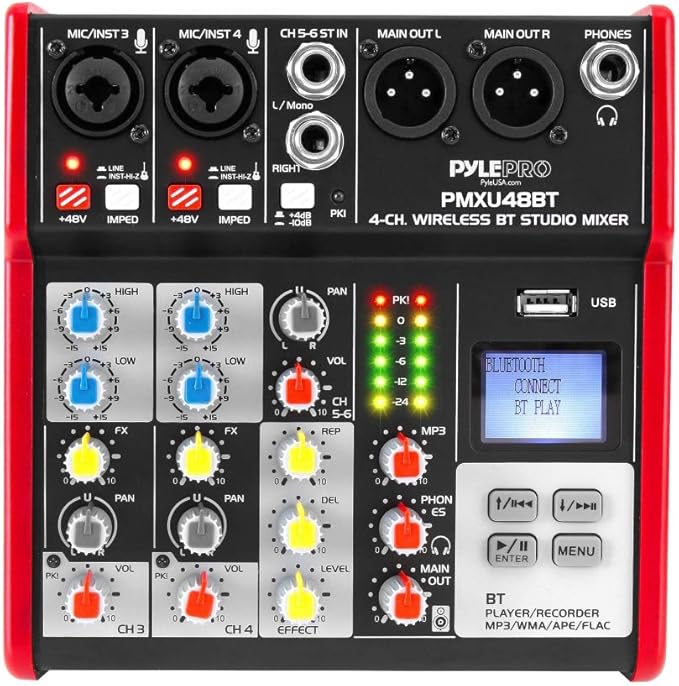 PYLE Studio Audio Sound Mixer Board - Image 2