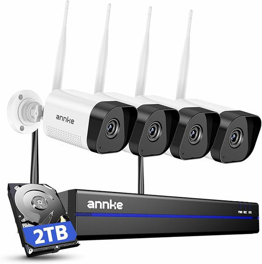 ANNKE Wireless Camera System, 16CH Expandable 4K Security NVR, 2-Way Audio by ANNKE