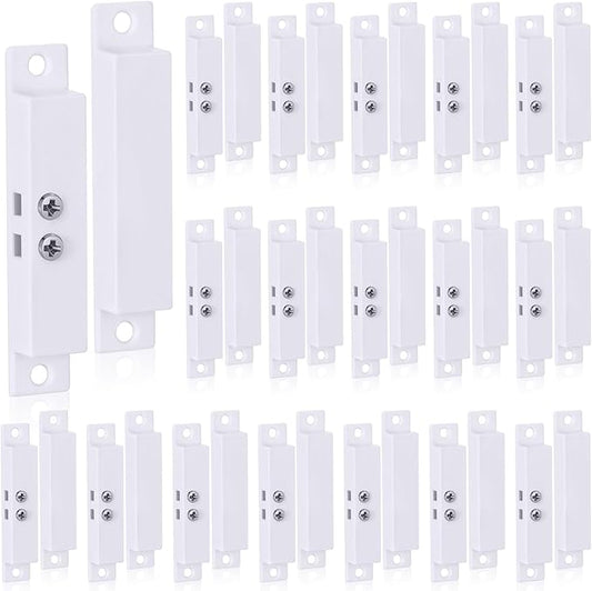 Tellegloww 20 Sets NC Wired Surface Mounted Alarm Magnetic Door Contact Sensor by Tellegloww