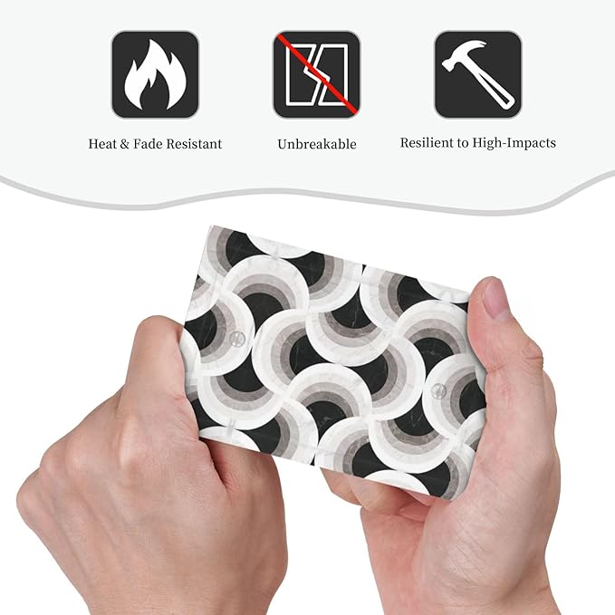 Bvtewkhz Black/White Art Marble No Device Single Blank Decorative Light Switch - Image 4