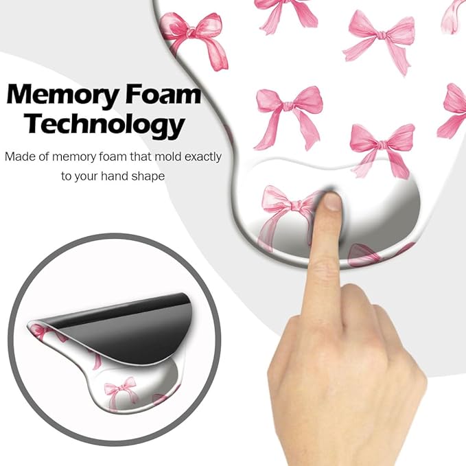 Ergonomic Mouse Pad with Wrist Support, Cute Mouse Pad with Wrist Rest and - Image 4