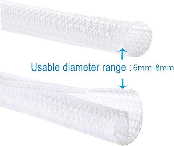 QCSIW 1/4" x100ft Split Sleeve Wire Loom Tubing - Image 9