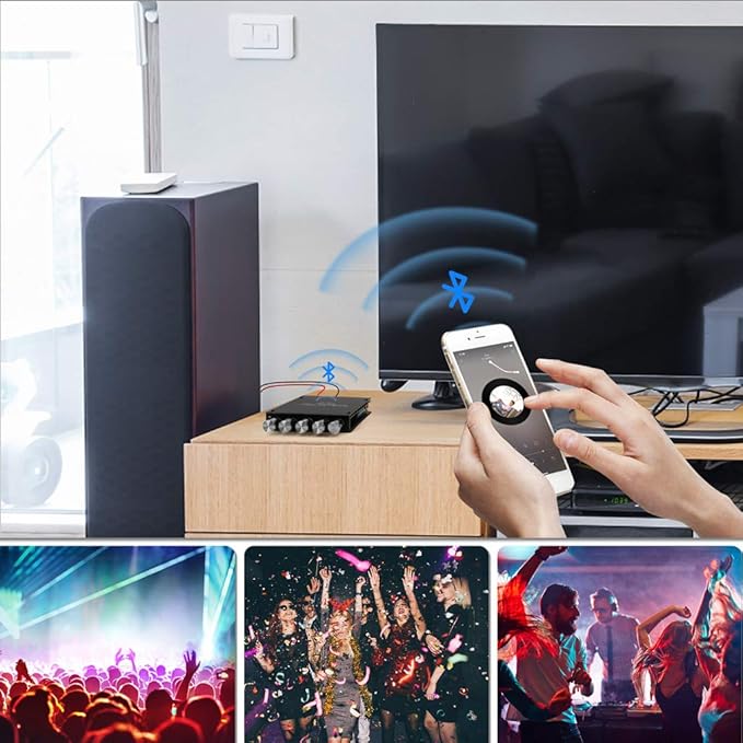 Bluetooth Audio Amplifier Board, ZK-TB21 2.1CH 50W x 2 +100W Subwoofer Power Amp - Image 5
