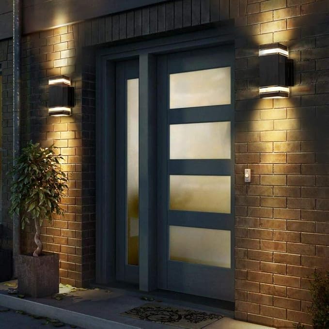 rosykite Modern LED Outdoor Wall Lights, Dusk to Dawn Outdoor Lighting Fixtures - Image 8