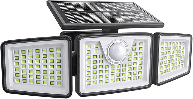 daphino 2500LM Solar Lights Outdoor by ChargebySunLightUpHome