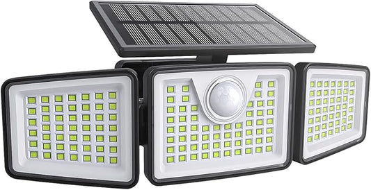 daphino 2500LM Solar Lights Outdoor by ChargebySunLightUpHome